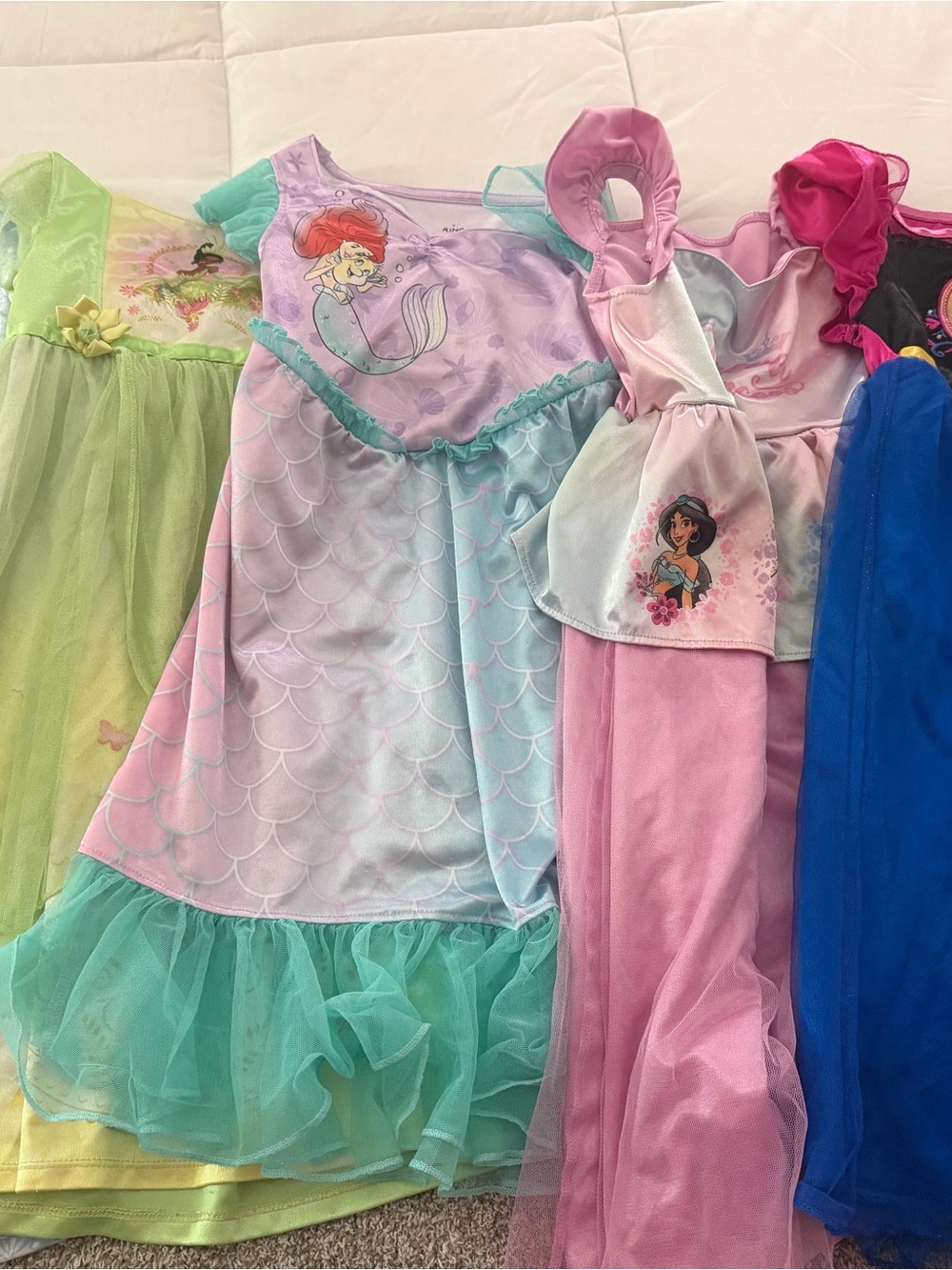 Disney Pink and Aqua Ariel & Jasmine Dress-Up Dresses